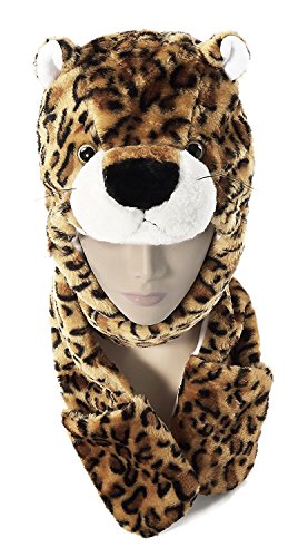Honeystore Unisex Plush Cosplay Animal Furry Beanie Hat Gloves Scarf 3 In 1 Set - Image 2