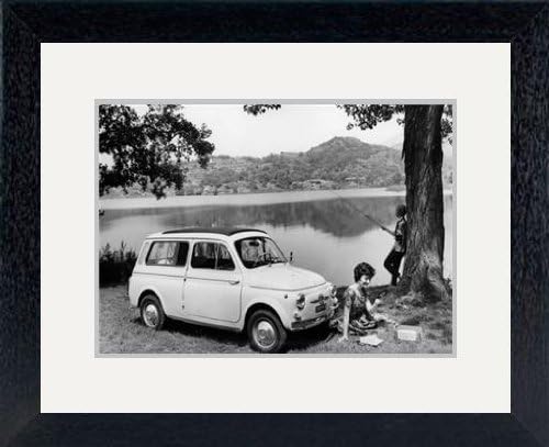 Print of 'Fiat 500 Giardiniera, c1962.' in Black Frame