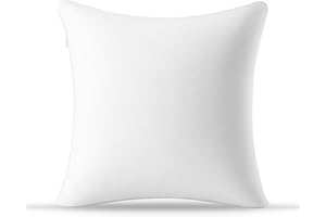 AM AEROMAX 18 × 18 Throw Pillow Memory Foam Pillow Insert - Square Accent Pillow for Decorative Cushion Bed Couch Sofa - Non-Deforming Over Time