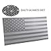 Seven Sparta Front Grill Insert for Jeep Wrangler JK/JKU 07-18 Flag Grill Insert American Flag Grille Screen, Gray