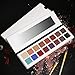 DE'LANCI Pro Eyeshadow Palette Makeup, Shimmer + Matte 16 Colors - Highly Pigmented – Multi-color Collection Eye Shadows Set
