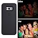 AUYOUWEI Galaxy S8 Plus Case, LED Illuminated Selfie Light Case Cover [Rechargeable] Light Up Luminous Selfie Flashlight Cell Phone Case for Samsung S8+/ Plus (Black)