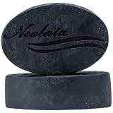 Detox Activated Charcoal Soap for Acne, Blackheads, Eczema, Psoriasis, Shaving - Soothing Acne Relief Soap - Luxury Handmade Black Soap with 8 Oils - Natural, Organic, Fast Acting Detox Bar & Vegan