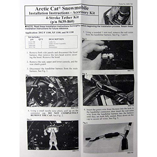 Arctic Cat New OEM Emergency Safety Engine Kill/Stop Tether Switch & Lanyard Kit
