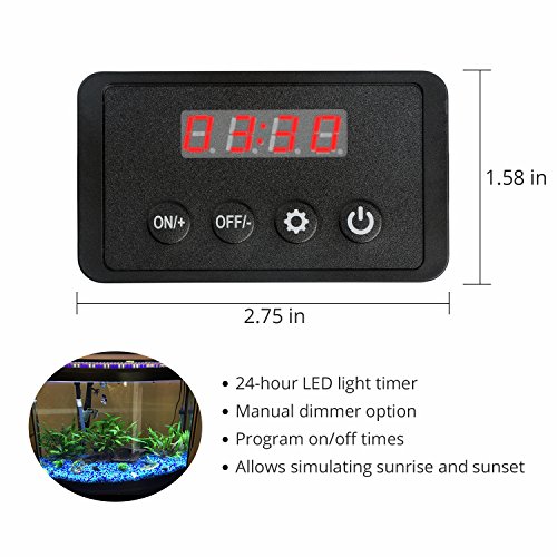 NICREW Single Channel LED Ramp Timer for Aquarium, LED Digital Dimmer