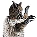 Werewolf Hands Claws Gloves Adult Men Women Party Creepy Wolf Costume Dress Scary Decorations Brown
