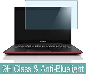 Synvy Anti Blue Light Tempered Glass Screen Protector for Lenovo Ideapad U430P 14" Visible Area 9H Protective Screen Film Protectors