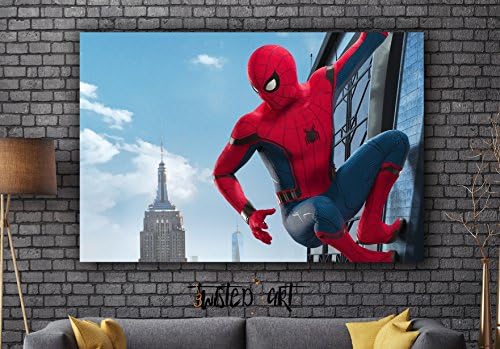 Spiderman Marvel Movie Framed Canvas Art Print - Movie Print - Wall Hanging