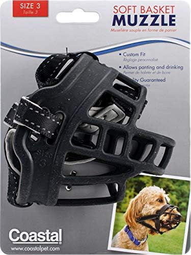 Coastal Pet Merchandise 01365 BLK03 Null Mushy Basket Muzzle