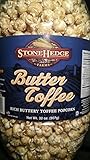 StoneHedge Farms Butter Toffee (Rich Buttery Toffee Popcorn 32 Oz.) Tall Tub Jar!!!!!!!!!