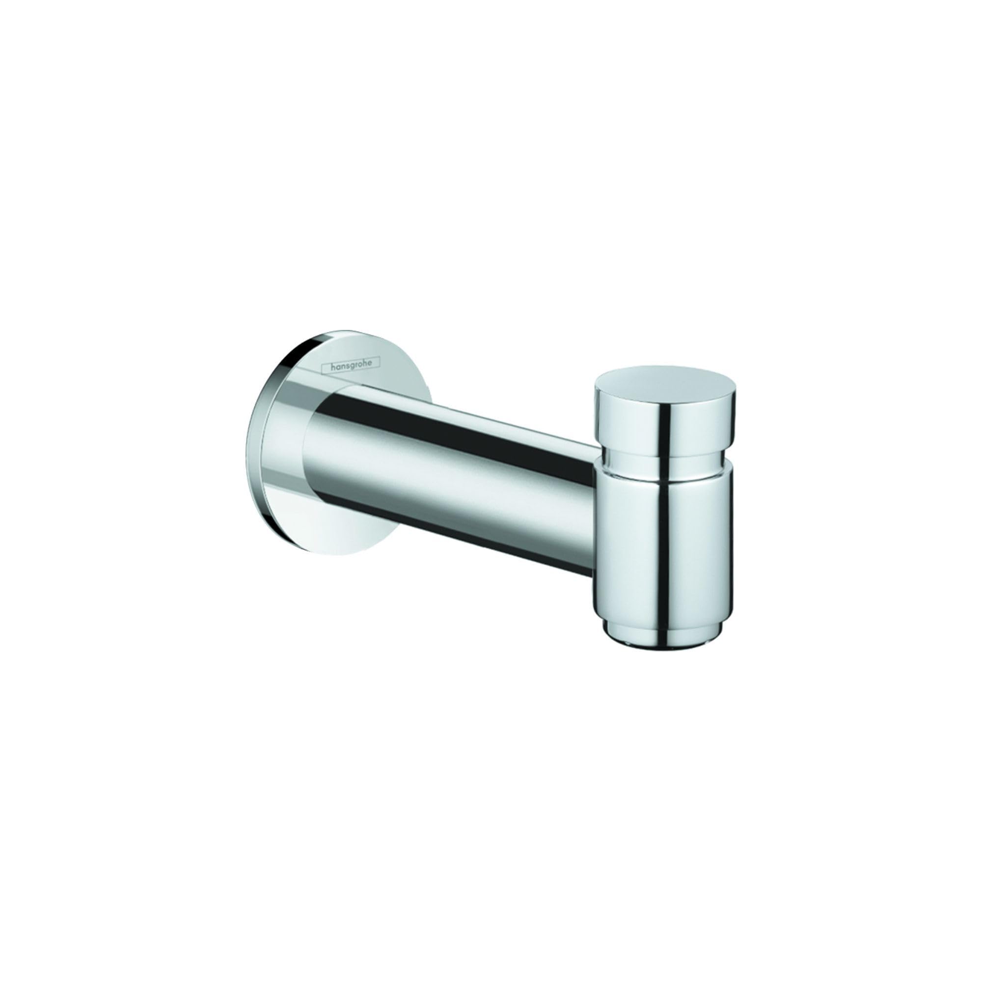 Photo 1 of hansgrohe Tub Spout with Diverter Premium 3-inch Modern Tub Spout in chrome, 72411001