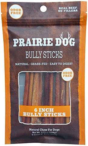 PRAIRIE DOG PET PRODUCTS Odor Free Bully Sticks