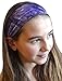Set of 7 Marble Tie Dye Cotton Lycra Stretch Headbands by Funny Girl Designs
