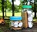 Cornucopia Colored Plastic Mason Jar Lids (Wide Mouth, 24-Pack, Unlined); Multicolored Economy Bundle of Large Mason Jar Caps 86-450 Size, BPA-Free