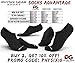 Physix Gear Sport Women and Men No Show Socks - Non-Slip Invisible Low Cut Socks (3 Pairs Black)