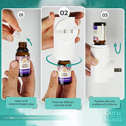GuruNanda Portable Diffuser Plugin 2.0 with FREE Essential Oil
