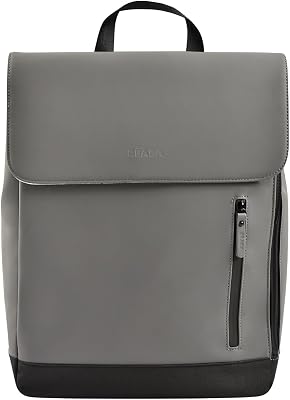 , Bolso cambiador para bebé, Mochila, Impermeable, 11 bolsillos, Goma reciclada, Transpirable, Asas y espalda acolchadas, Bolsillo isotérmico, PC17 pulgadas, 19L, Oslo Bag, Anthracita