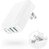 40W Flat USB C Wall Charger, 4Ports Foldable &amp; Slim Fast Charging Blocks | Multiport Type C Cube Box Power Adapter Plug, Boxeroo USB C Charger Block Brick for iPhone Samsung Tablet Pixel (white)