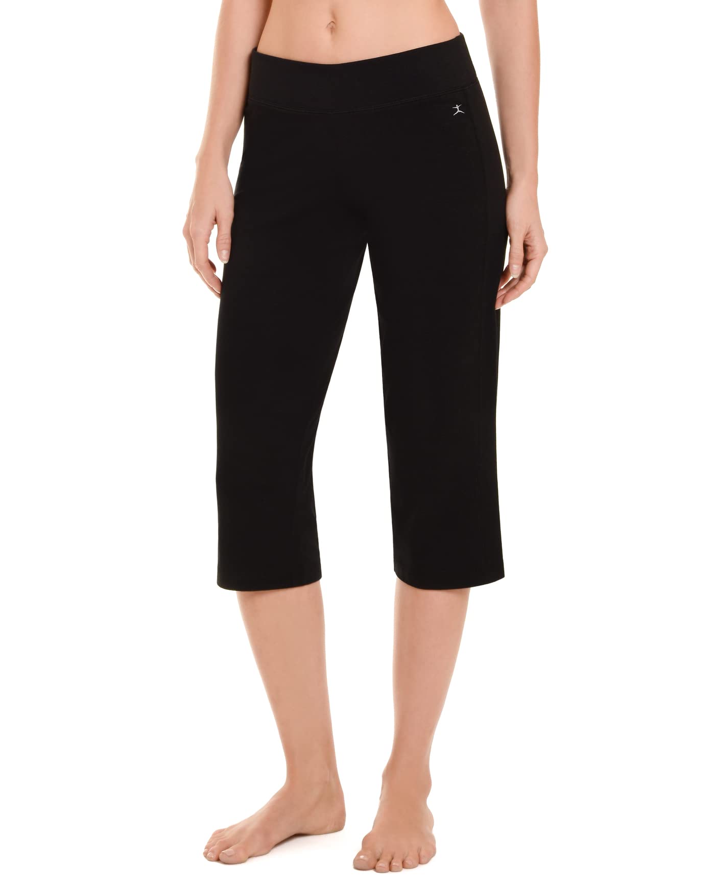 Photo 1 of Danskin Women's Plus SizeDanskin Sleek Fit Yoga Crop Pant, Black, 3X