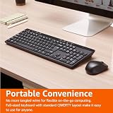 Amazon Basics Full-Sized Wireless Keyboard and Mouse Combo 2.4 GHz UK view 6