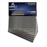 Aspect Peel and Stick Backsplash 3inx6in Brushed Stainless Long Grain Metal Tile for Kitchen and Bathrooms