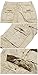 MorryOddy Men's Cotton Loose Fit Multi Pocket Cargo Shorts Khaki 34