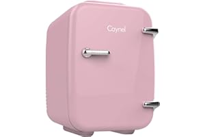 CAYNEL Mini Fridge Portable Thermoelectric 4 Liter Cooler and Warmer for Skincare, Eco Friendly Beauty Fridge For Foods,Medications, Cosmetics, Breast Milk, Medications Home and Travel