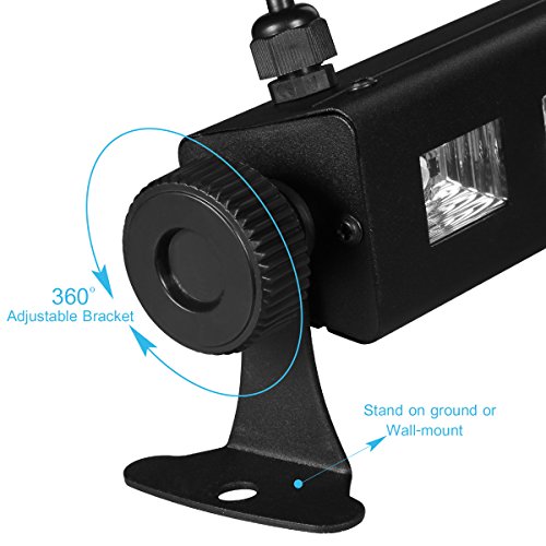 ECHTPower Black Light 27W 9LED UV Light Bar Glow in The Dark Party Supplies for Blacklight Party Birthday Wedding Stage Lighting Christmas, Disco DJ Poster Tapestry and UV Body Paint (Black UV)