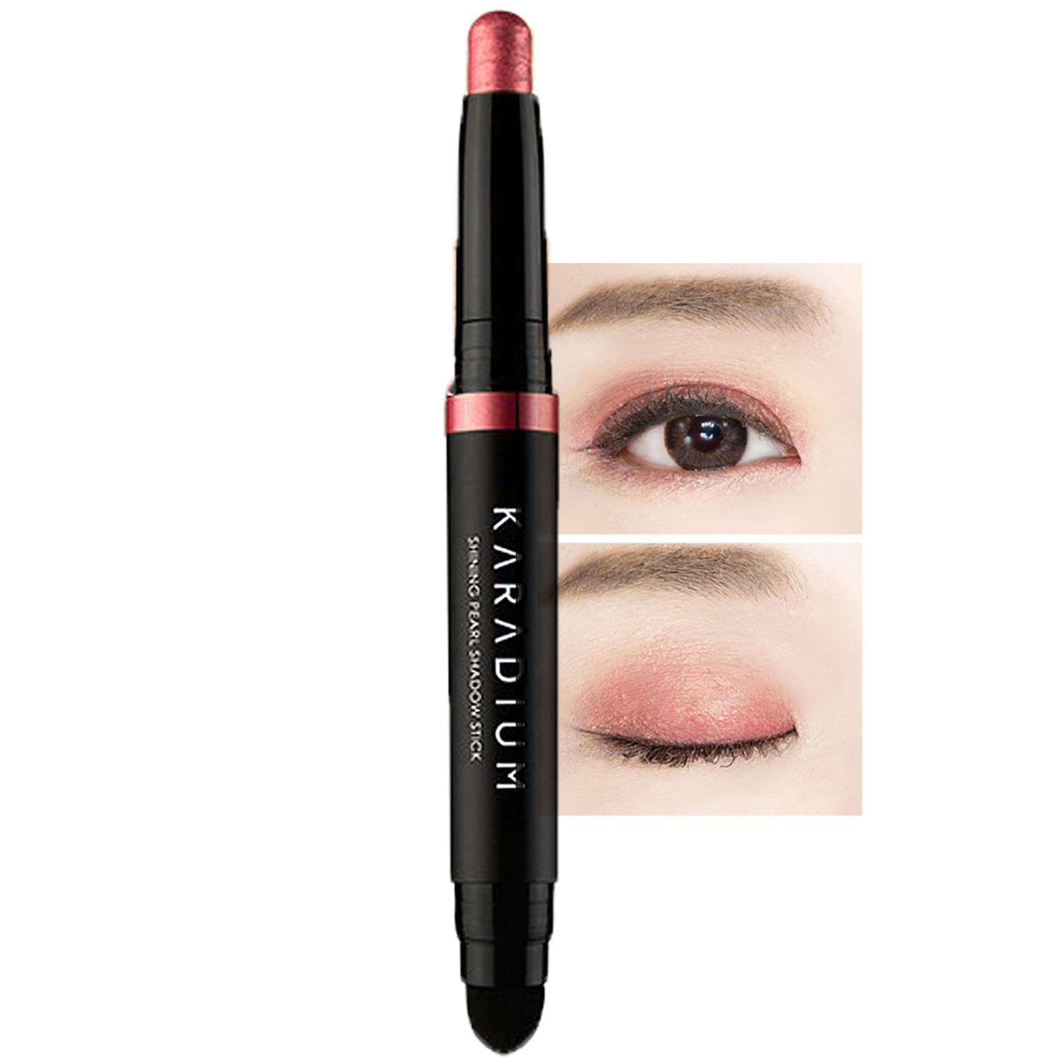 KARADIUM Shining Pearl Smudging Eye Shadow Stick, 1.4 G, (10 Reddish Pink)