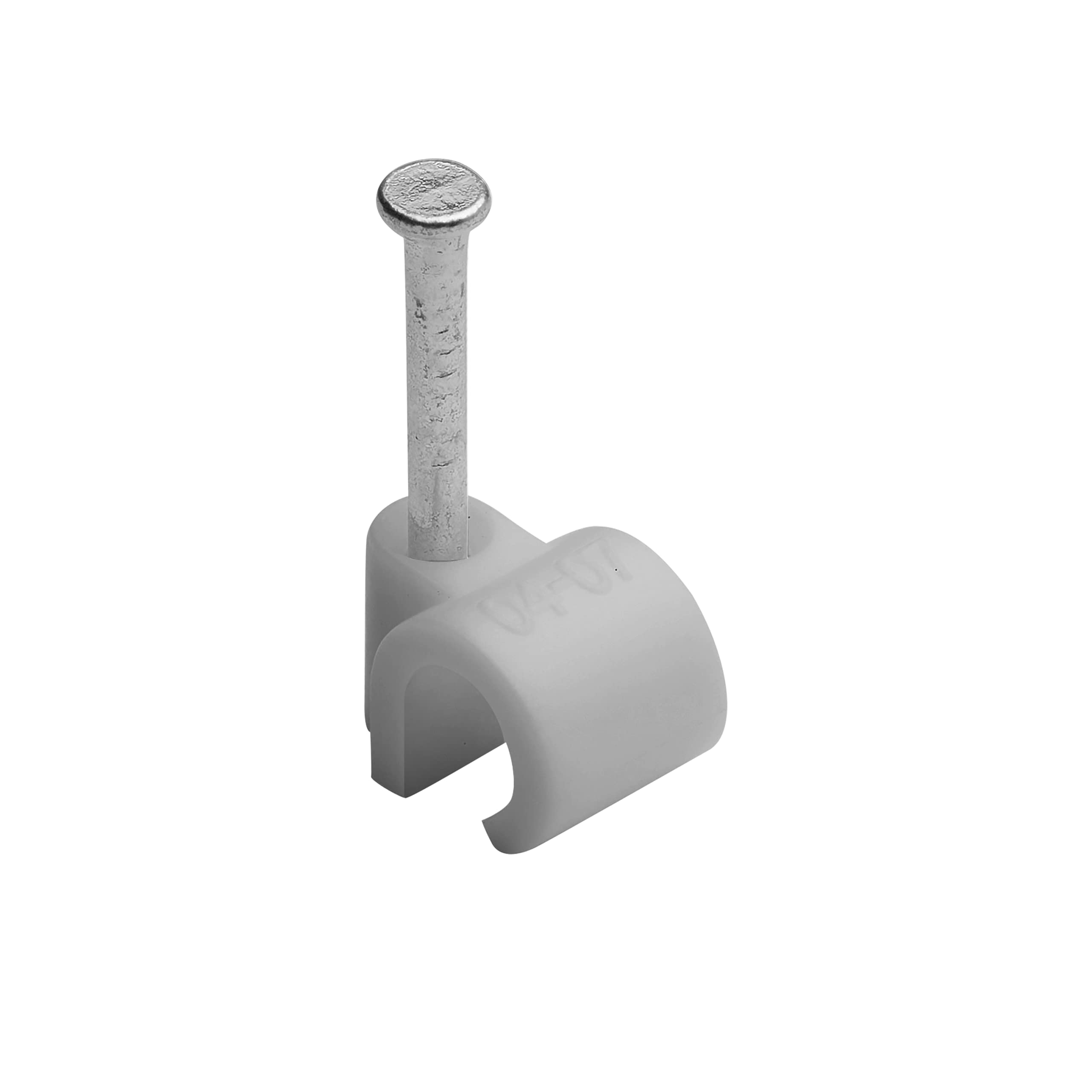 Debflex 700417 Cable Tie - Electric Cable Attachment and Connection - Cable Tie - Fixing Nail - Wire Tie Diameter 4 A 7 mm Grey Pack of 25