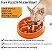 Bamboo Slow Feeder Dog Bowl - Designed by Veterinarians - Suitable for All Breeds - Large Size - Dog Puzzle Feeder