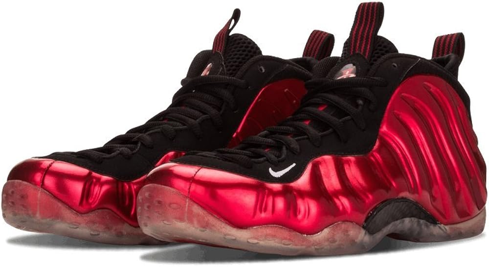 nike foamposite red and black