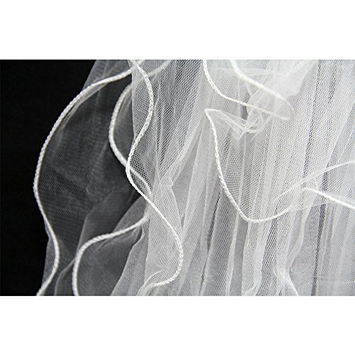 SoAyle 4 Layers Wedding Bridal With Comb Veils (ivory)