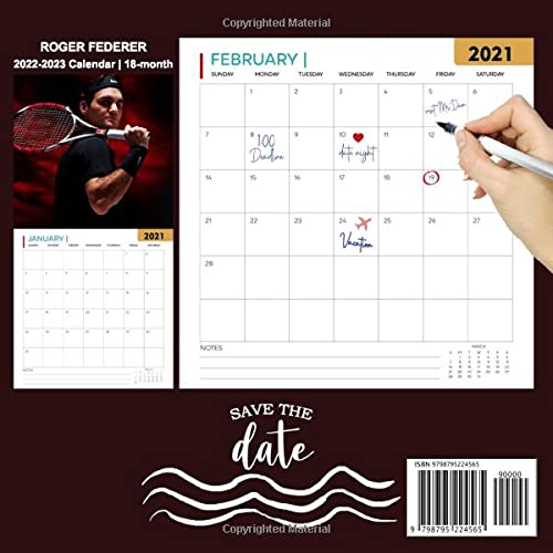 Federer Calendrier 2023 Roger Federer Calendar 2022: Official Sport Calendar 2022 – 18 Months – Big  Size 17"X11". Roger Federer Planner For All Fans Kids Boys. Kalendar  Calendario Calendrier 18 Monthy.: Calender, Roger Federer: 9798795224565:  Amazon.com: Books Federer Calendrier 2023 Roger Federer Calendar 2022: Official Sport Calendar 2022 – 18 Months – Big  Size 17"X11". Roger Federer Planner For All Fans Kids Boys. Kalendar  Calendario Calendrier 18 Monthy.: Calender, Roger Federer: 9798795224565:  Amazon.com: Books