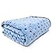 PAWZ Road Pet Dog Blanket Fluffy Fleece Fabric Soft and Cute Warm Dot Print Blanket Washable for Cats and Dogs Blue L:140 * 100cm
