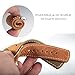 bayite Leather Bands Compatible Fitbit Ionic, Genuine Leather Replacement Accessories Straps Wristband Women Men, Brown