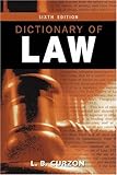 Dictionary of Law, Curzon, L. B., 0582438098