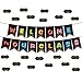Blulu Welcome to Our Class Banner Classroom Decoration Back to School Bulletin Board Banner Welcome Chalkboard Bright Pennants with 50 Dry Eraser Cards and 80 Glue Point Dot for Teacher Supplies