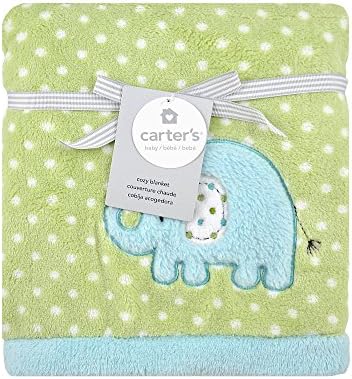 Carter's Embroidered Sherpa Blanket - Elephant
