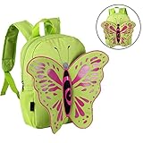 Advocator Kid's Bookbag Kindergarten School Bag Girls Toddler Backpack with Butterfly Wings