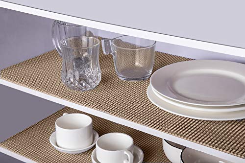 Primica Shelf Liner Drawer Liner (20 Foot Roll) | Extra Strength Non Slip Grip Mat Will Last for Years | Protect Your Cabinets, Furniture & Kitchenware | 12" x 20â€™ of Cut to Size Beige Lining