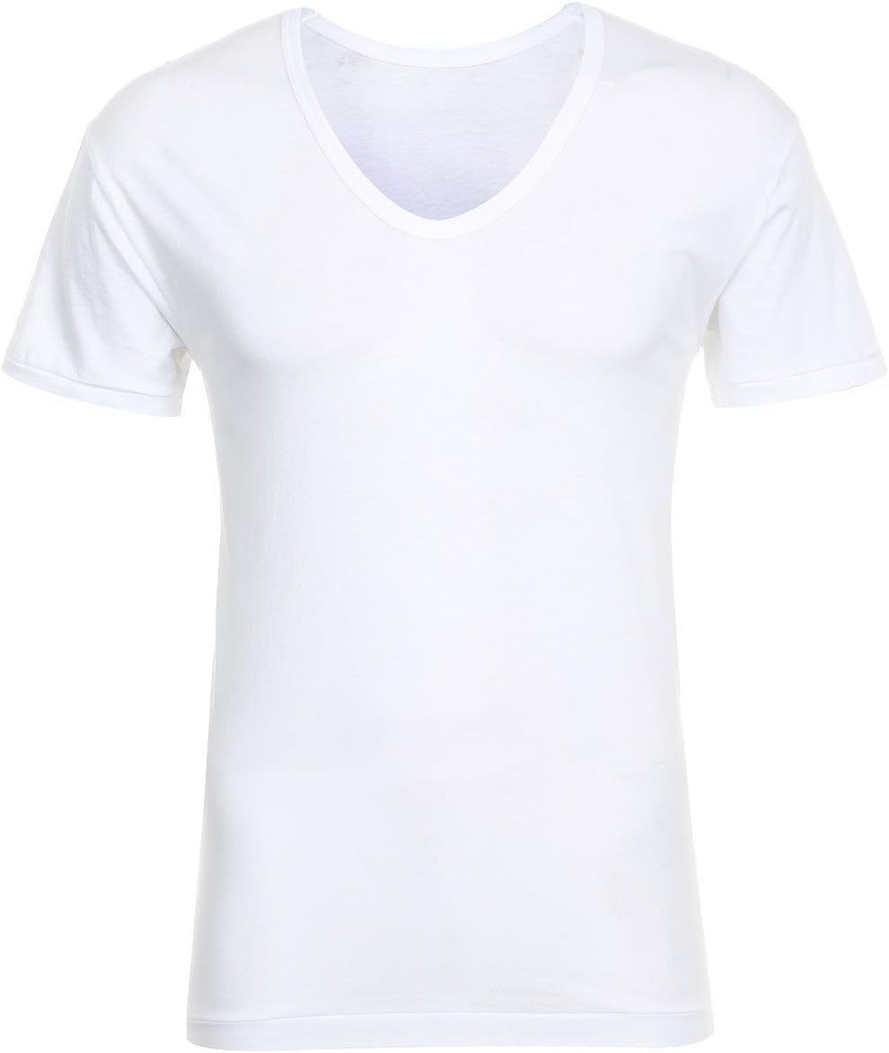 TRY Men's Undershirts Cotton Stretch Crewneck T-Shirts (SBWTMTSB01-WQ1-95)