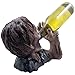 Decorative Graveyard Zombie Wine Bottle Holder Statue for Scary Halloween Party Decorations, Medieval & Gothic Sculptures As Ghoulish Bar Display Racks & Stands Decor or Funny Whimsical Gifts