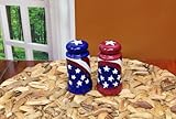 American Flag Salt & Pepper Set of 2 8.75
