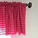 A Vision to Remember Hot Pink Sheer Ruffle Valance Extra Wide Window Treatment