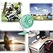 TOMOTO Mini Battery Operated Clip Fan,Sall Portable Fan Powered by Rechargeable Battery or USB Desk Personal Fan for Baby Stroller Car Gym Workout Camping,Green (green)