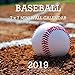 Baseball 7 x 7 Mini Wall Calendar 2019: 16 Month Calendar by