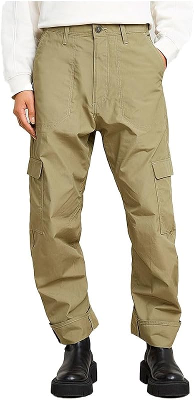 Donna Cargo 3D Boyfriend Pants, Verde scuro (ensis green D26030-C973-6057), 32W / 30L