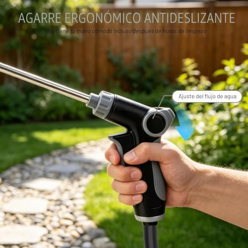 Pistola a jato de alta pressão, pistola de mangueira de jardim 2026, pistola de mangueira de jardim de alta pressão, pressão ajustável, para lavagem de carros, jardim, rega de animais de estimação — foto 2 de 7