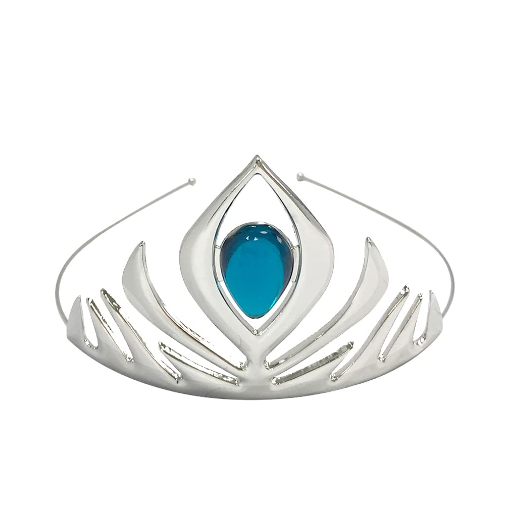Kuzhi Princess Queen Elsa Coronation Crown (Silver)